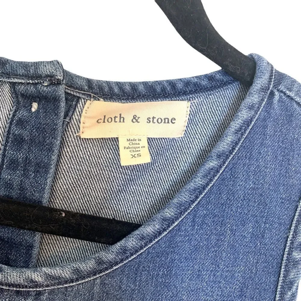 ANTHROPOLOGIE Cloth and Stone Denim Tank - Picture 6 of 9